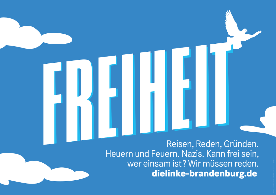 Großfläche zum Thema Freiheit