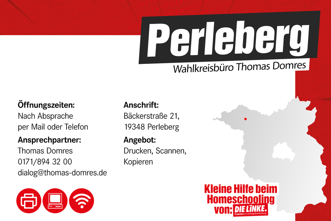 Kontaktdaten Wahlkreisbüro Thomas Domres MdL in Perleberg