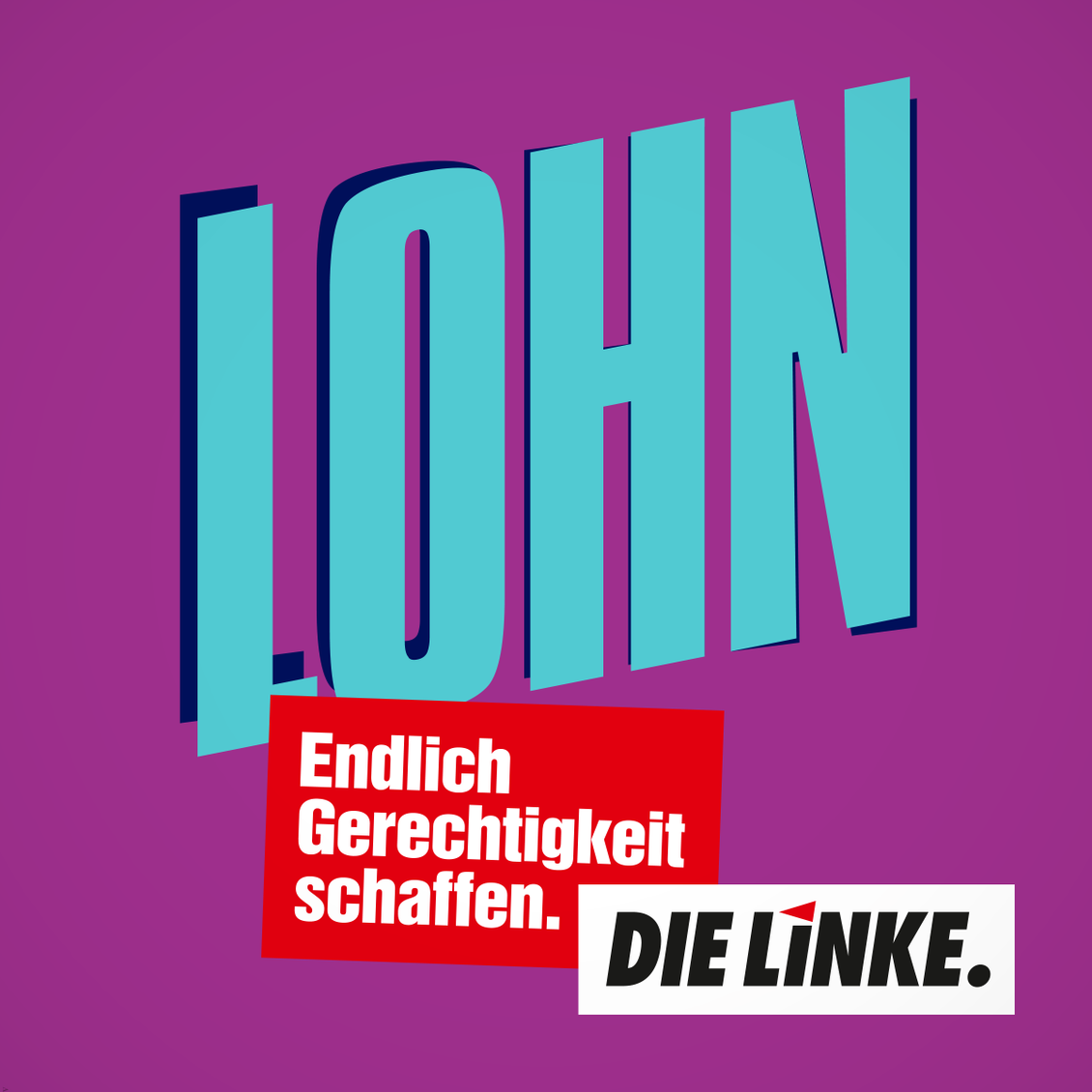 Sharepic zum Thema Lohn: Endlich Gerechtigkeit schaffen.