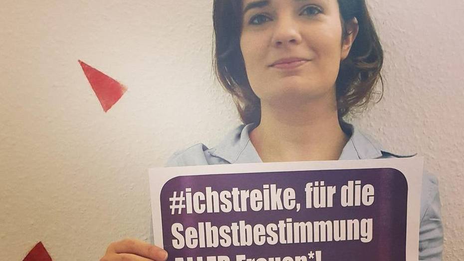 Claudia Sprengel streikt am Frauentag für die Selbstbestimmung aller Frauen
