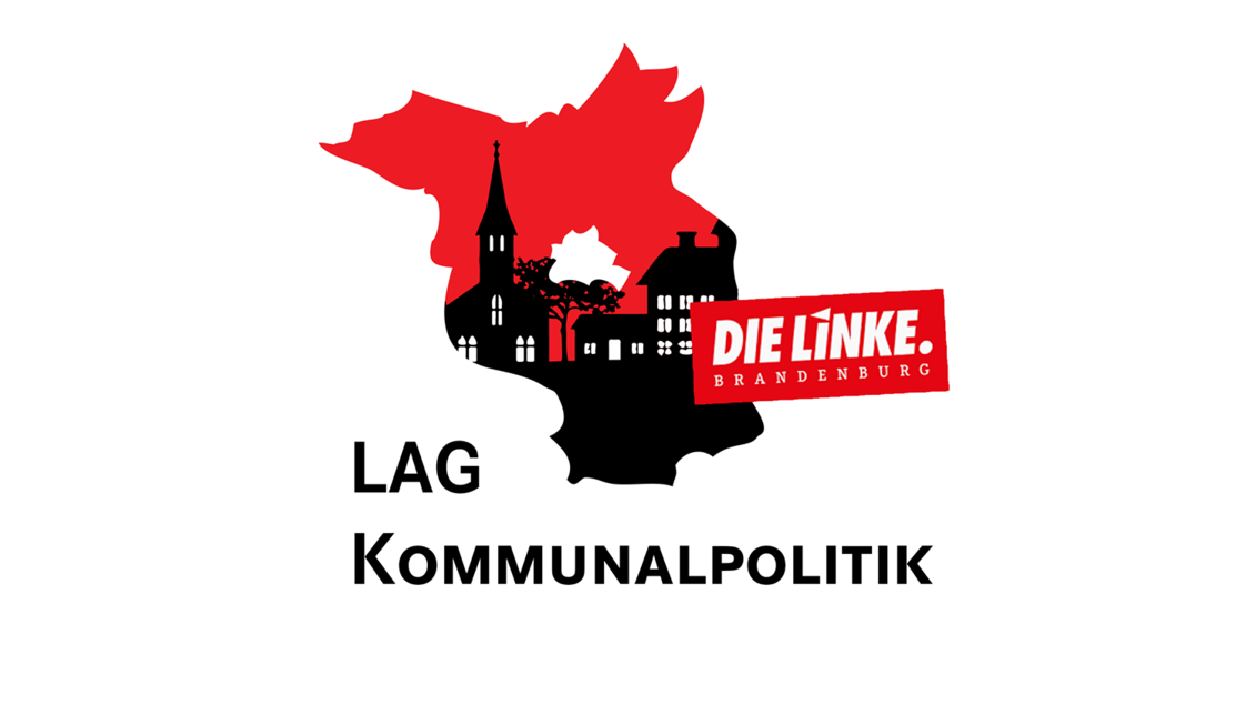 Silhouette des Landes Brandenburg mit Häusern