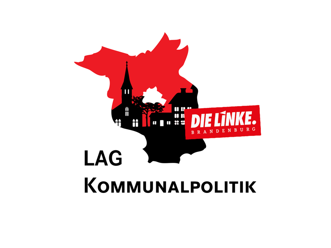 Silhouette des Landes Brandenburg mit Häusern