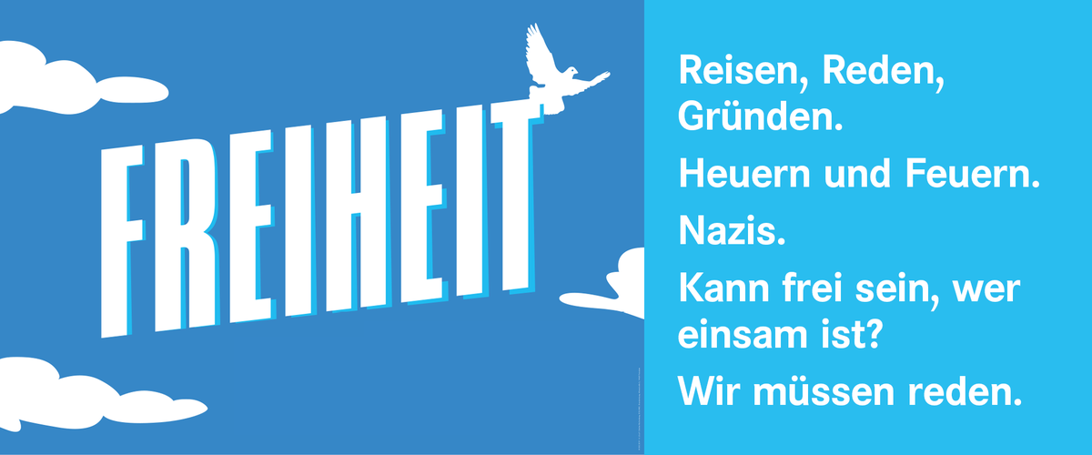 Großfläche zum Thema Freiheit