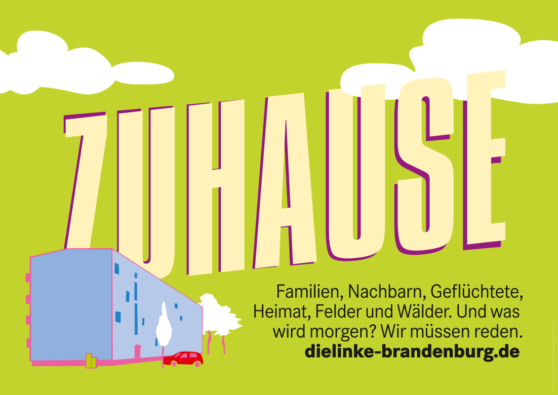 Großfläche zum Thema Zuhause