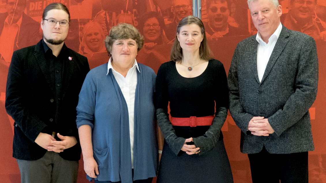 Norbert Müller, Kirsten Tackmann, Anke Domscheit-Berg und Thomas Nord