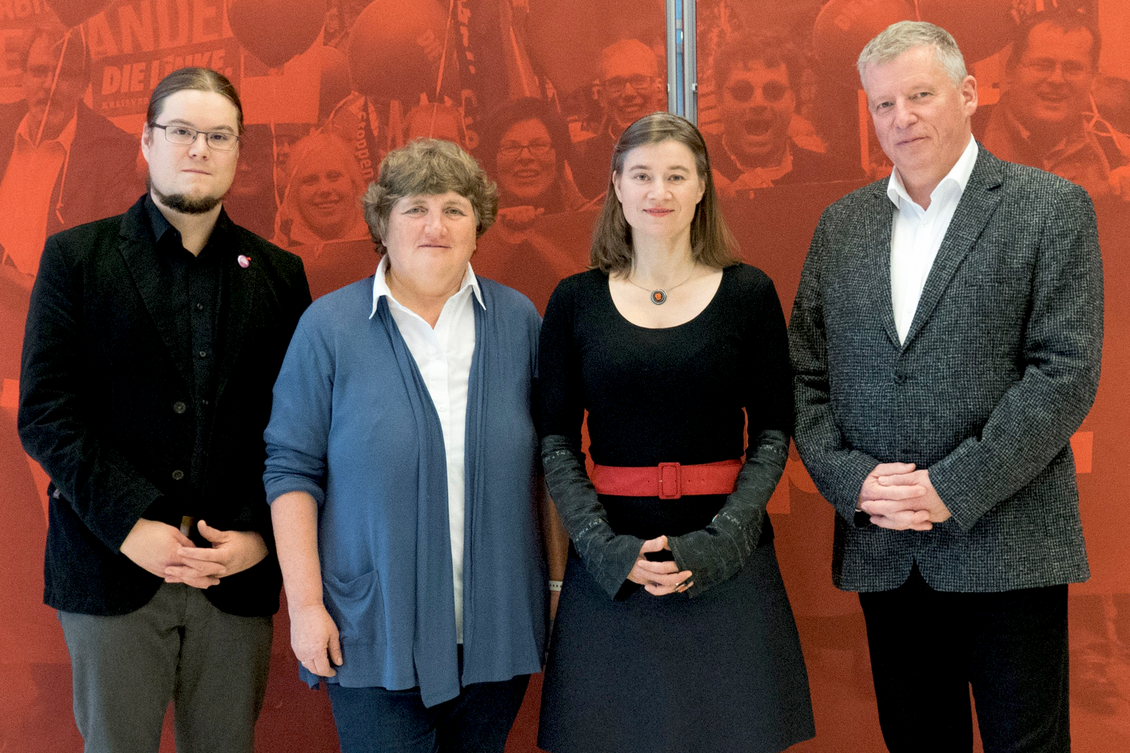 Norbert Müller, Kirsten Tackmann, Anke Domscheit-Berg und Thomas Nord