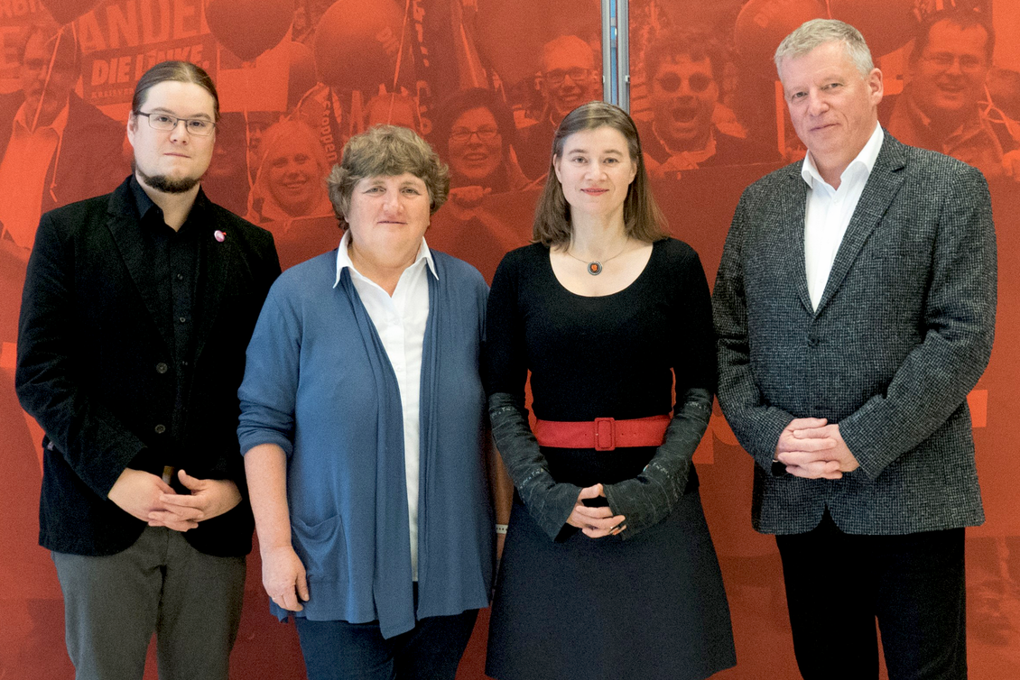 Norbert Müller, Kirsten Tackmann, Anke Domscheit-Berg und Thomas Nord